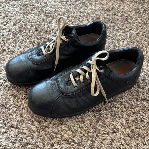 Camper Mens Black Leather Shoes - Picture 1 of 7